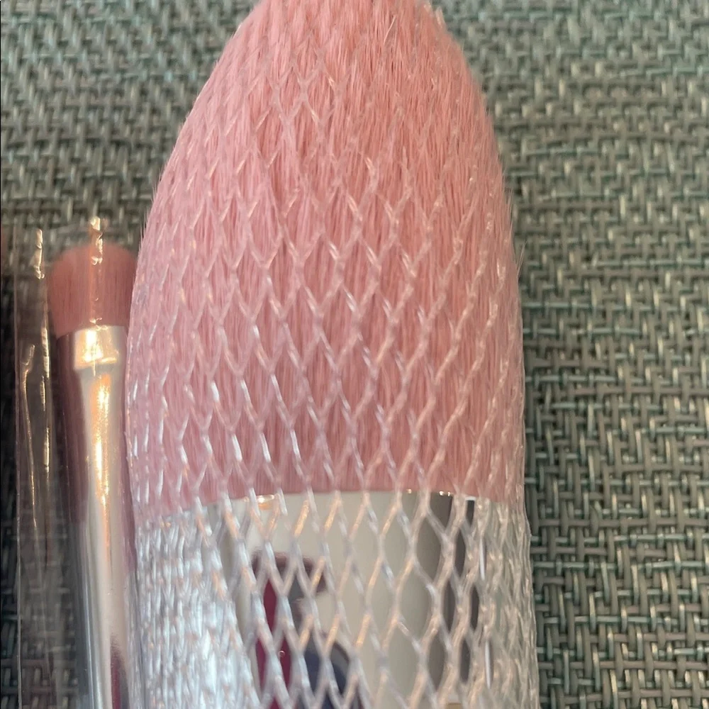 Pink and Silver Makeup Brush Set